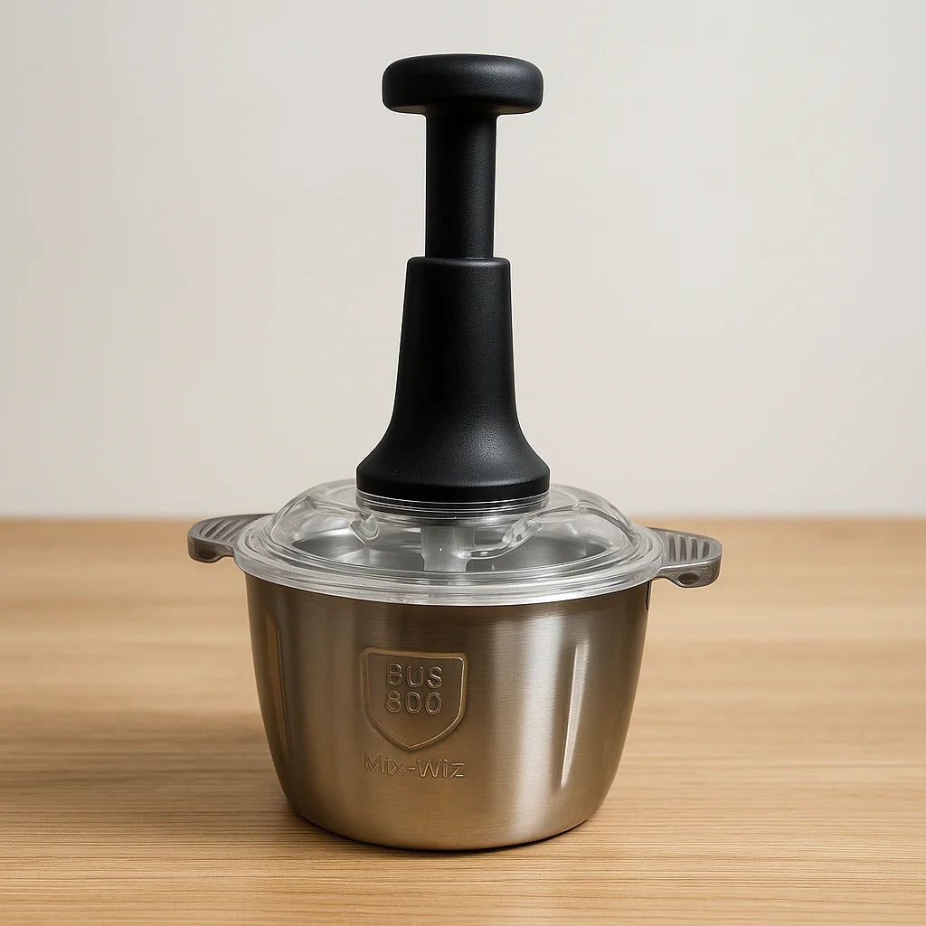 Assorted Stainless Steel Manual Food Chopper 2L
