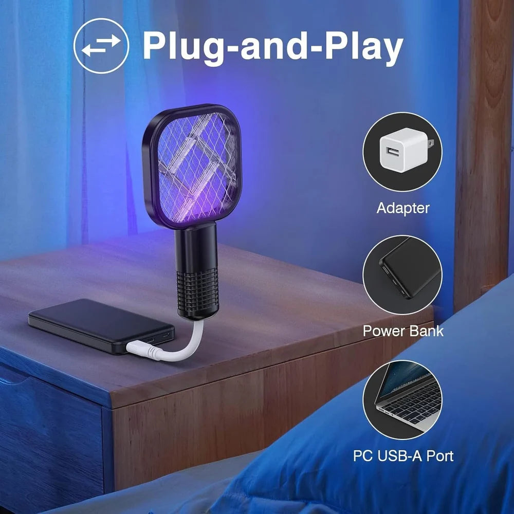 Electric Mini USB Mosquito Killer Racquet Lamp