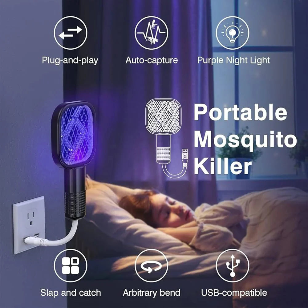 Electric Mini USB Mosquito Killer Racquet Lamp