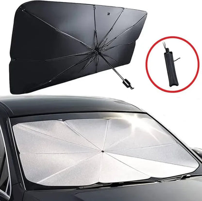 Car Umbrella Sun Shade Cover for Windshield UV Reflecting Foldable Front Car Sunshade Umbrella