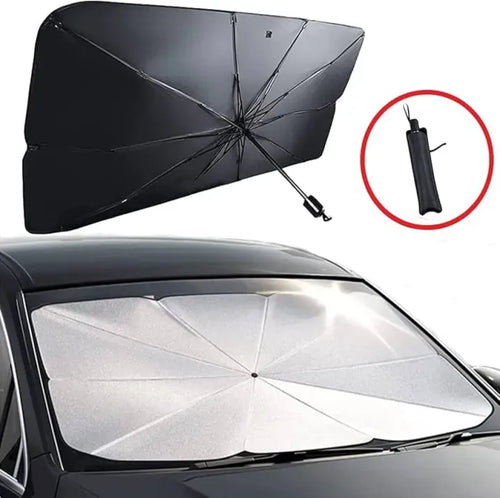Car Umbrella Sun Shade Cover for Windshield UV Reflecting Foldable Front Car Sunshade Umbrella