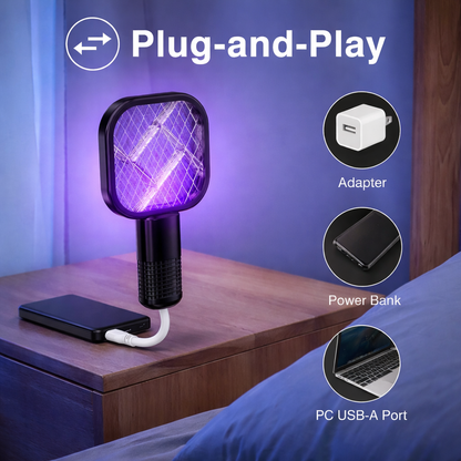 Electric Mini USB Mosquito Killer Racquet Lamp