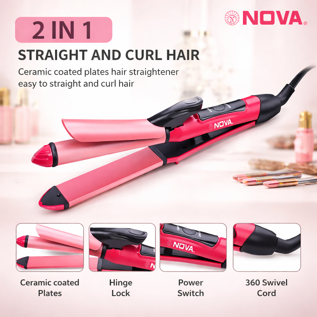 Nova 2-in-1 Hair Straightener