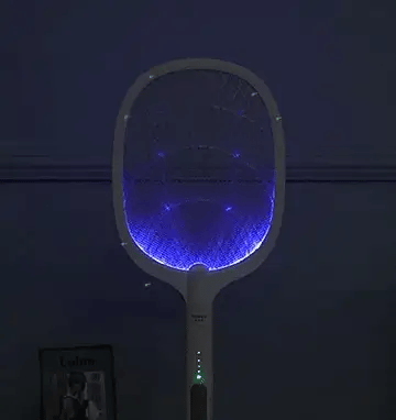 Mosquito Killer Swatter 2 In 1 Rechargeable Electric Racket And Lamp